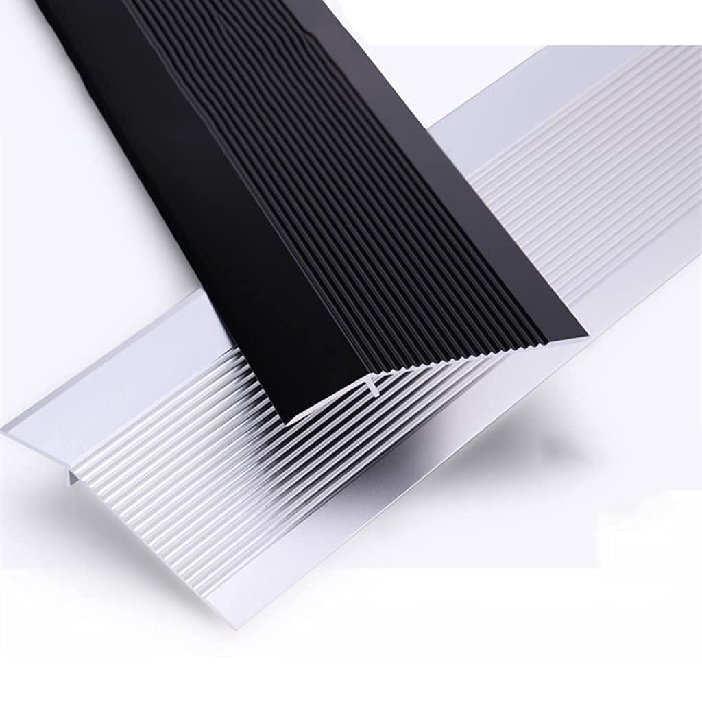 Aluminiowe rampy progowe Aoy, do użytku domowego, do zamiatania robotów wewnętrznych, na chodniki, skutery, rowery, motocykle, wsparcie do indywidualnego dopasowania/100 x 3 x 10,6 cm