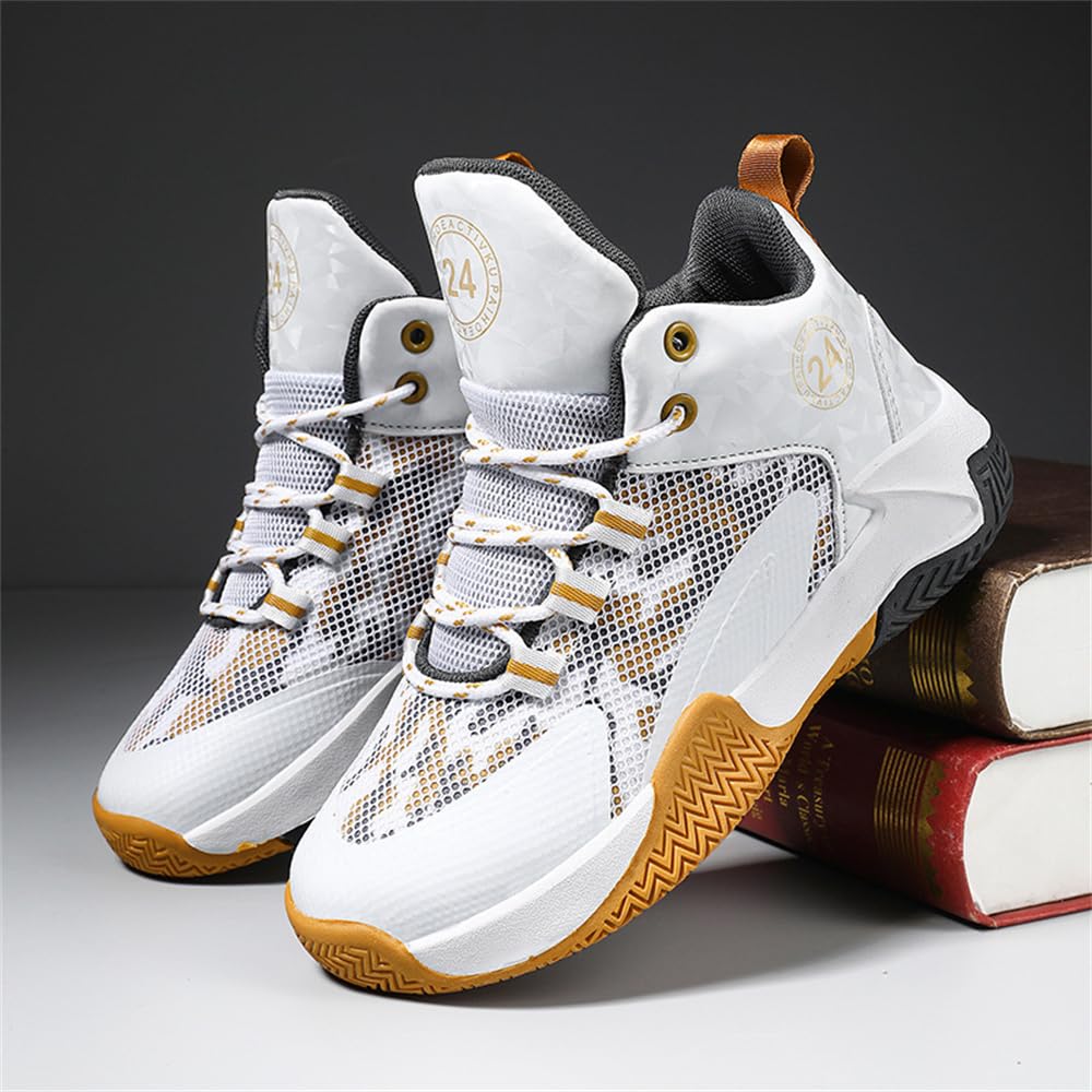 Hixingo Kinder Basketballschuhe Sportschuhe Jungen, Mädchen Sneaker Herren Turnschuhe Anti-Rutsch Laufschuhe High Top Basketball Schuhe Unisex