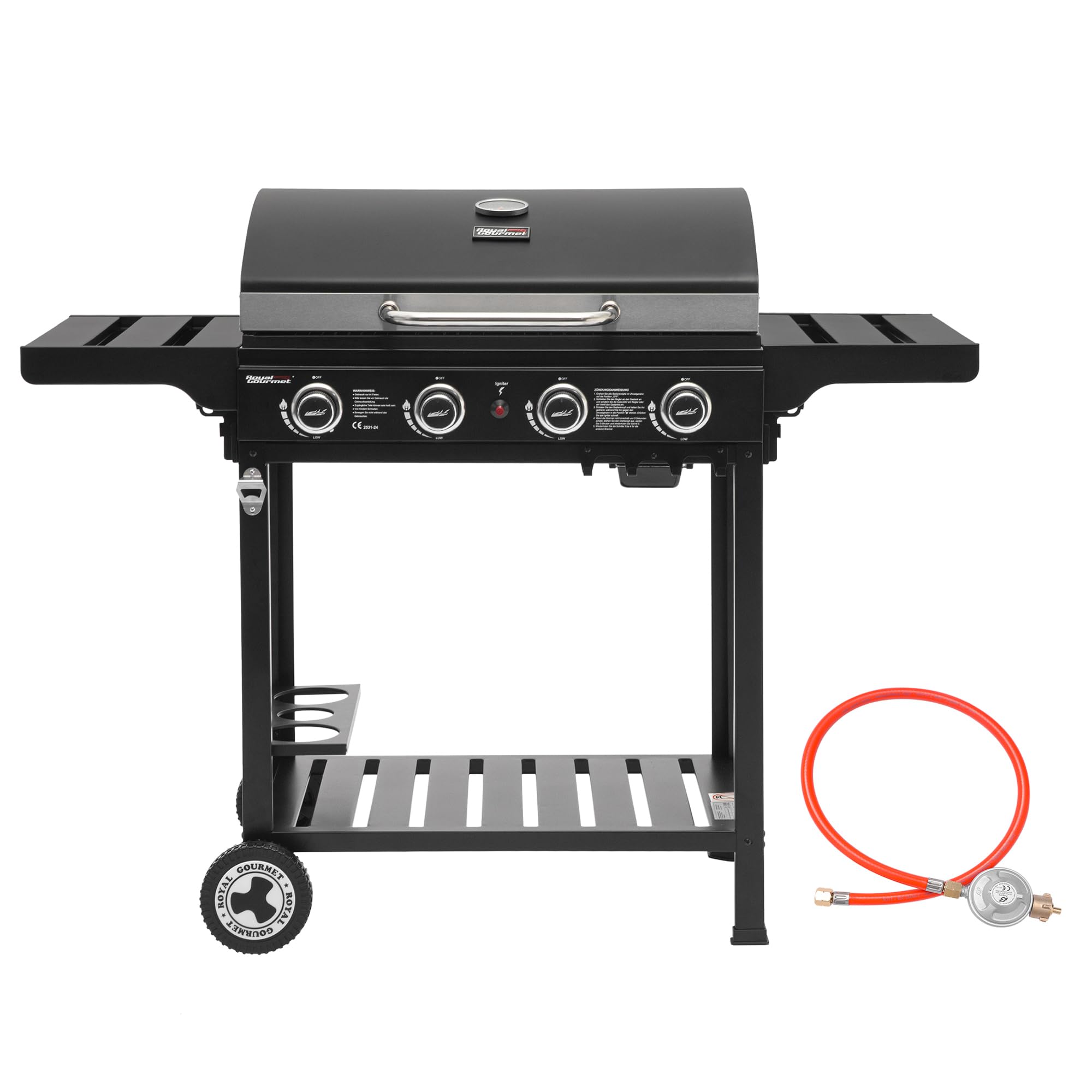 Royal Gourmet 4+1 Brenner Gasgrill Grillwagen - EdelKüche