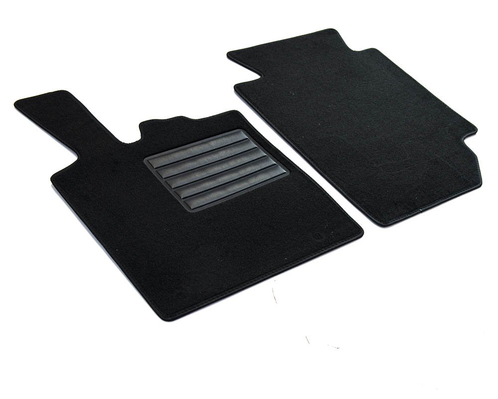 MDM SP-3288 Velour Car Mat for Smart Fortwo II 2007 to 2014 Black
