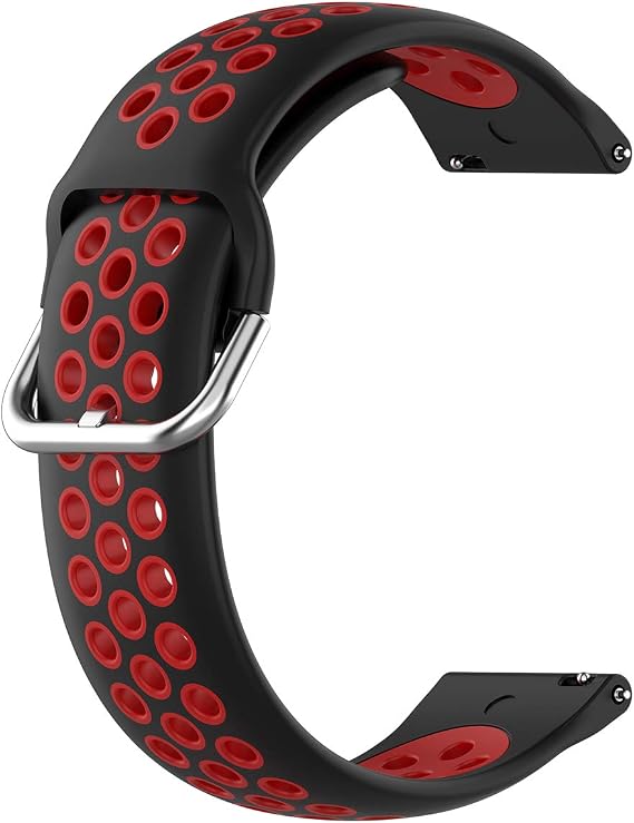 TEKKIWEAR DAM - Cinturino Chirurgico Universale In Silicone Per Orologi Da 22 Mm Sistema Di Sgancio Rapido Per Un Facile Cambio