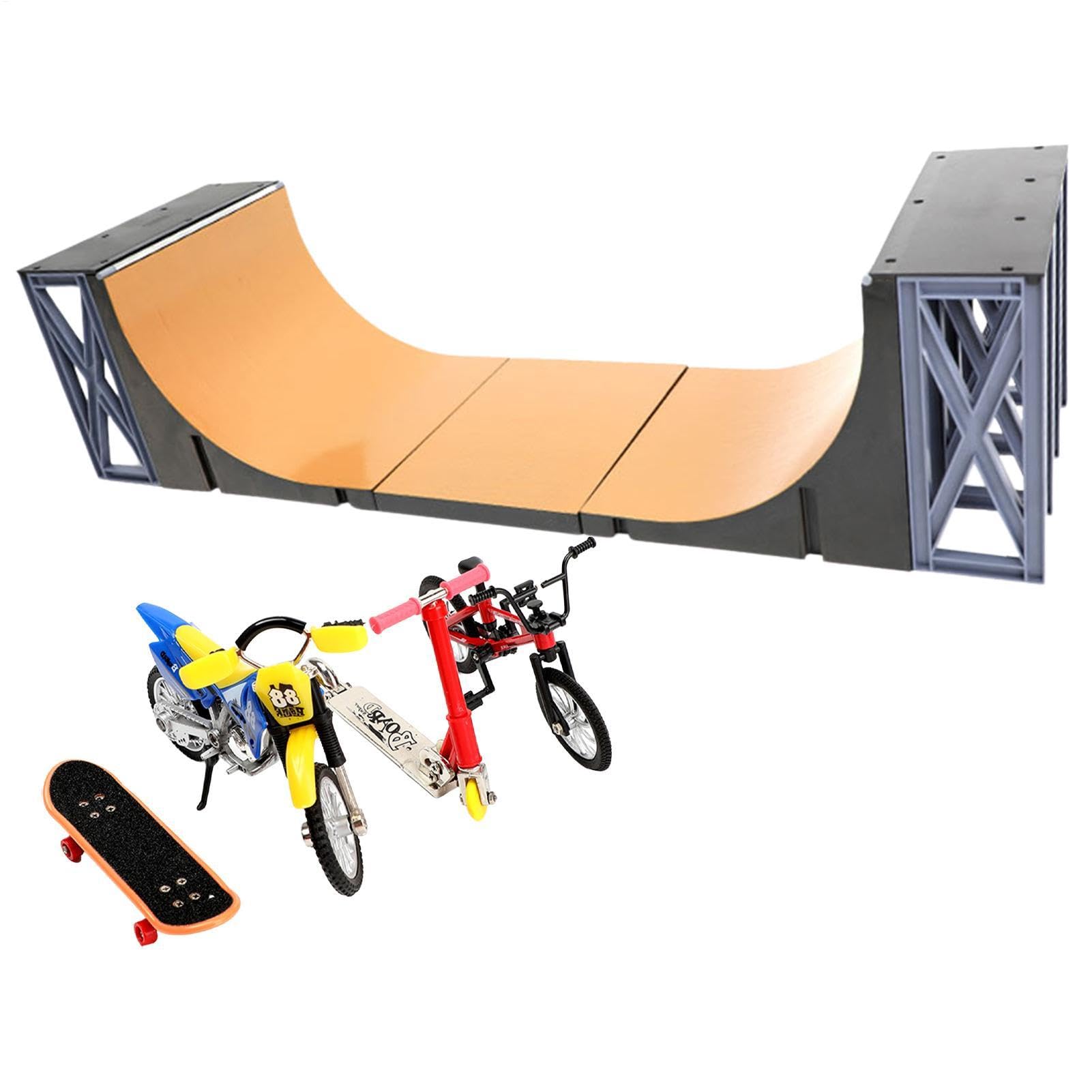 Kit de mini skateboard - Doigts créatifs DIY - Kit avec rampes et outils