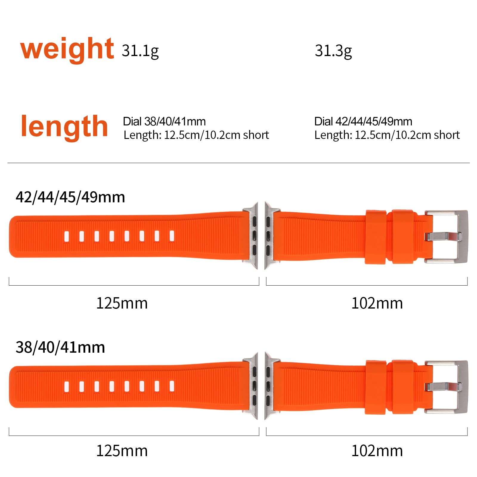 YOUULAR Silicone T-Shaped Double Ring Strap for Apple Watch Bands 42/44/45/49MM, Soft Skin-friendly Replacement Wristband Band Watch Accessory for Apple Watch Series 1/2/3/4 (LTE)/5 (LTE)/7 Navy Blue