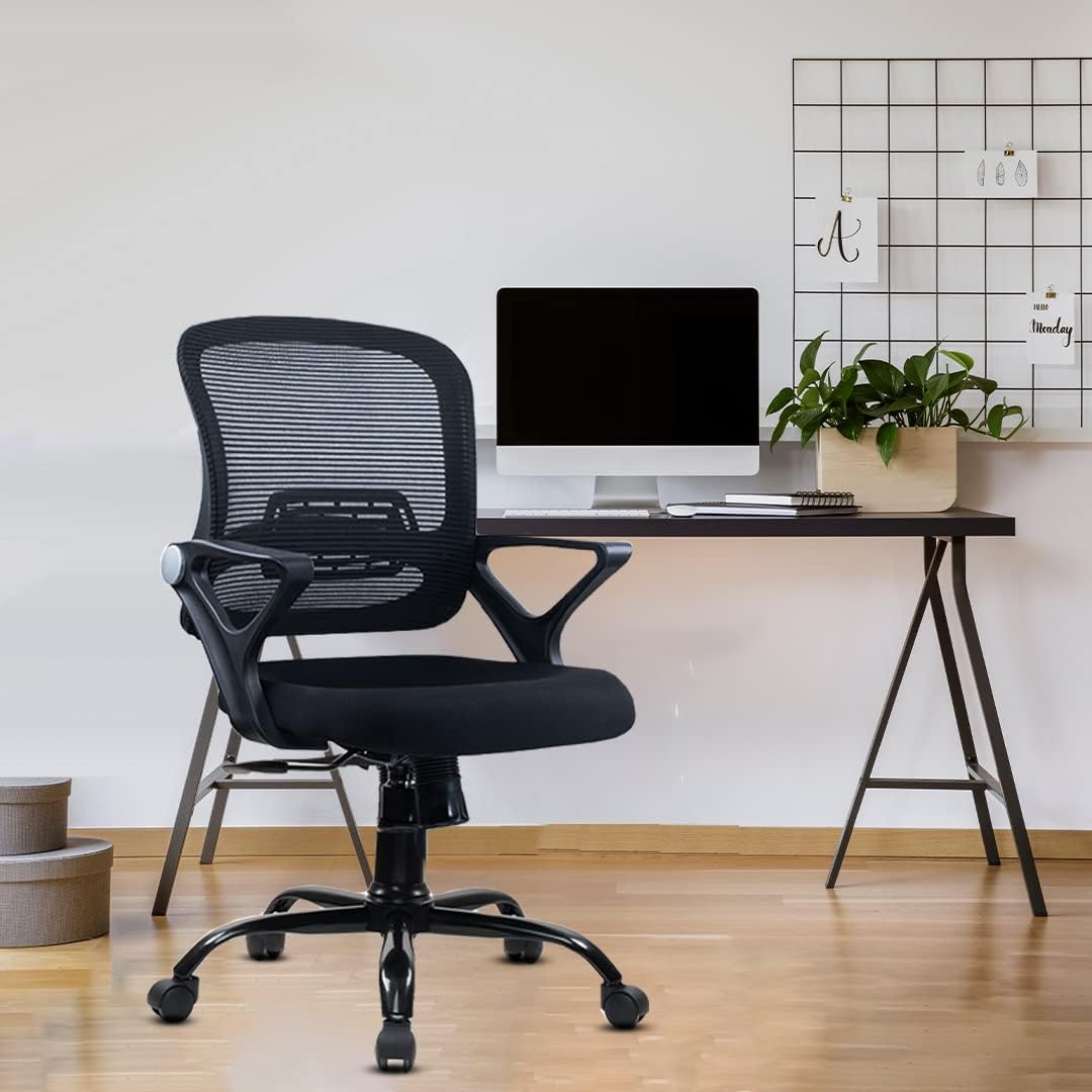 Green Soul Pebble Office Chair, Mid Back Mesh Ergonomic Home Office ...