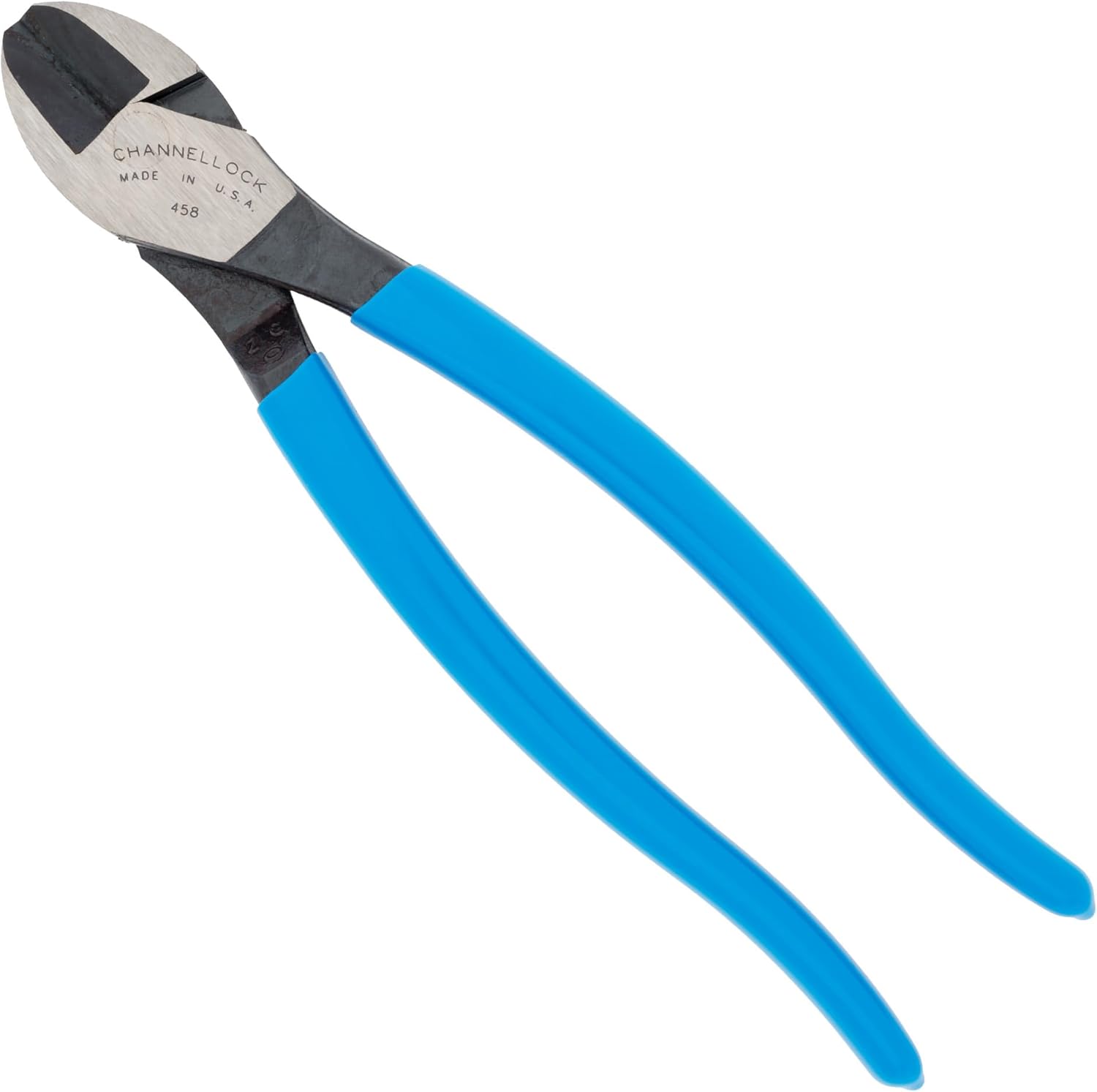 Channellock Side-Cutting Plier E458 - Center Cutting, Improved High-Alloy Steel - 8 In.