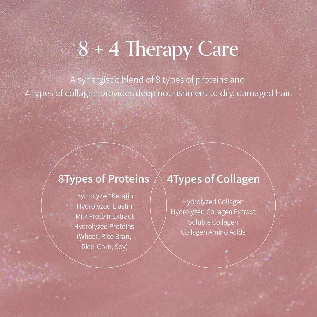 GROWUS Damage Therapy No-Wash Treatment - Leave-in Conditioner Spray & Heat Protectant for Dry Damaged Hair - Anti-Frizz Detangler with Pearl Protein, Softness & Radiant Shine, 8.45 fl.oz (Due Rose) - Image 3