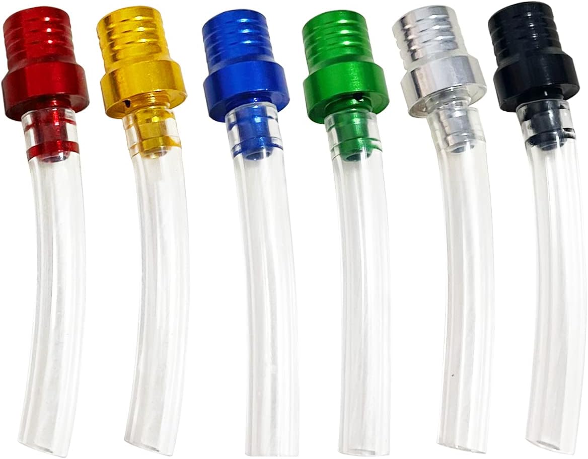 6 Pcs Gas Cap Vent Tube, Fuel Gas Tank Cap Breather Vent Hose, Two-way Breather Tube Vent for Motorcycle 50cc 110cc 125cc 150cc Pit Bike Tao tao Kids ATV Quad Trail Bike 6 Colors