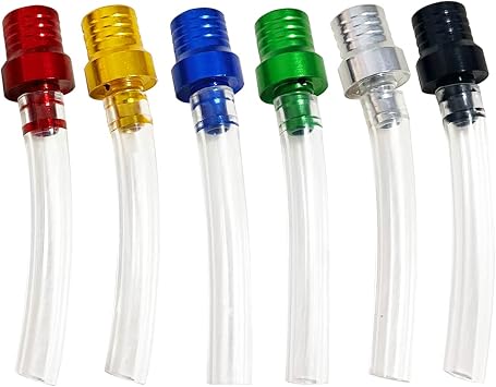 6 Pcs Gas Cap Vent Tube, Fuel Gas Tank Cap Breather Vent Hose, Two-way Breather Tube Vent for Motorcycle 50cc 110cc 125cc 150cc Pit Bike Tao tao Kids ATV Quad Trail Bike 6 Colors