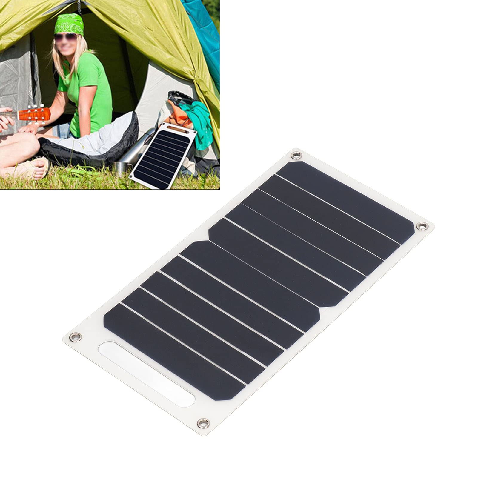 Solar Panel, Portable Cell Phone Energy Saving Solar Panel Charger for Outdoor Camping