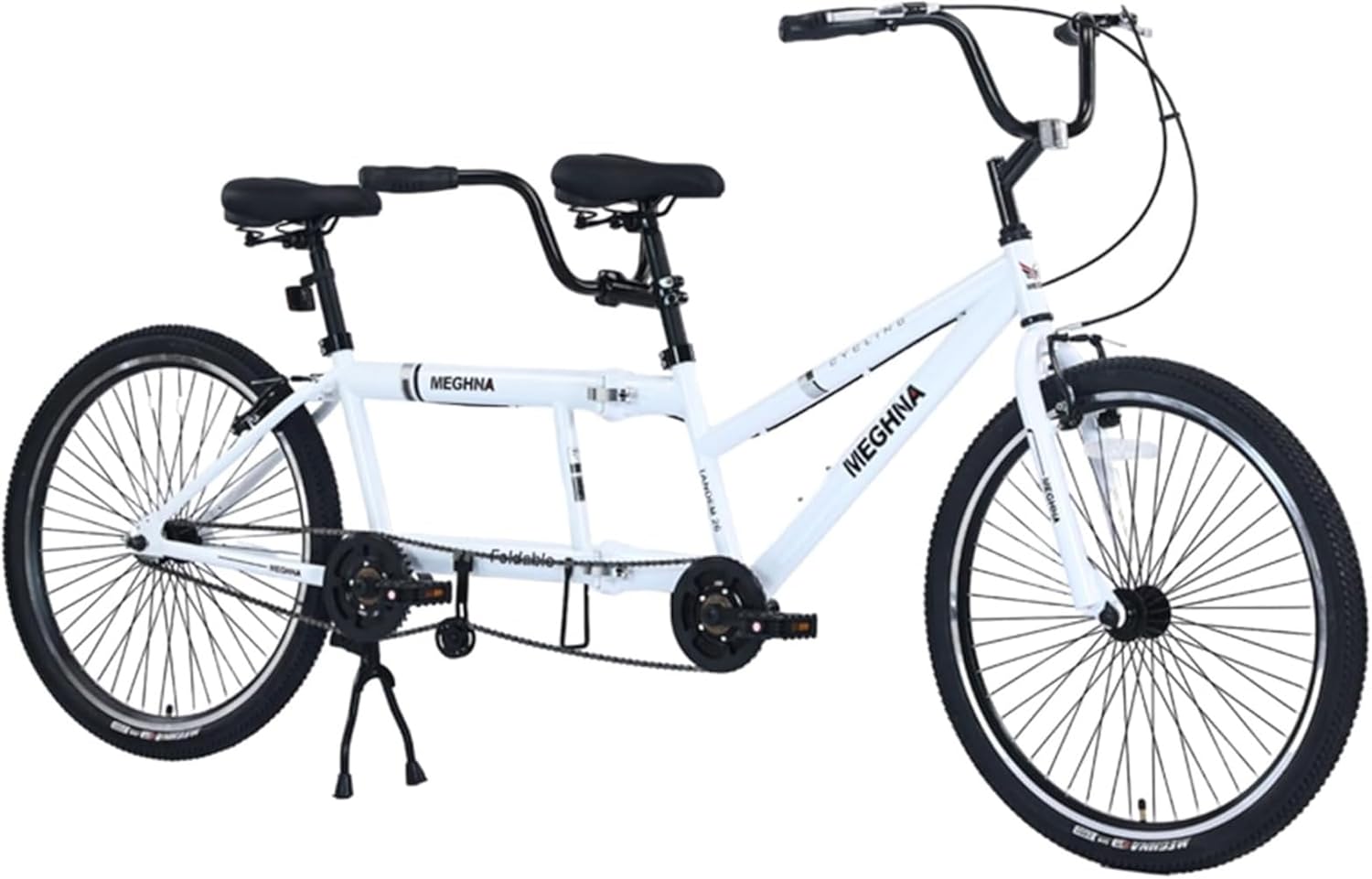 MEGHNA 折りたたみ自転車 2人乗り ブラック Meghna 20''