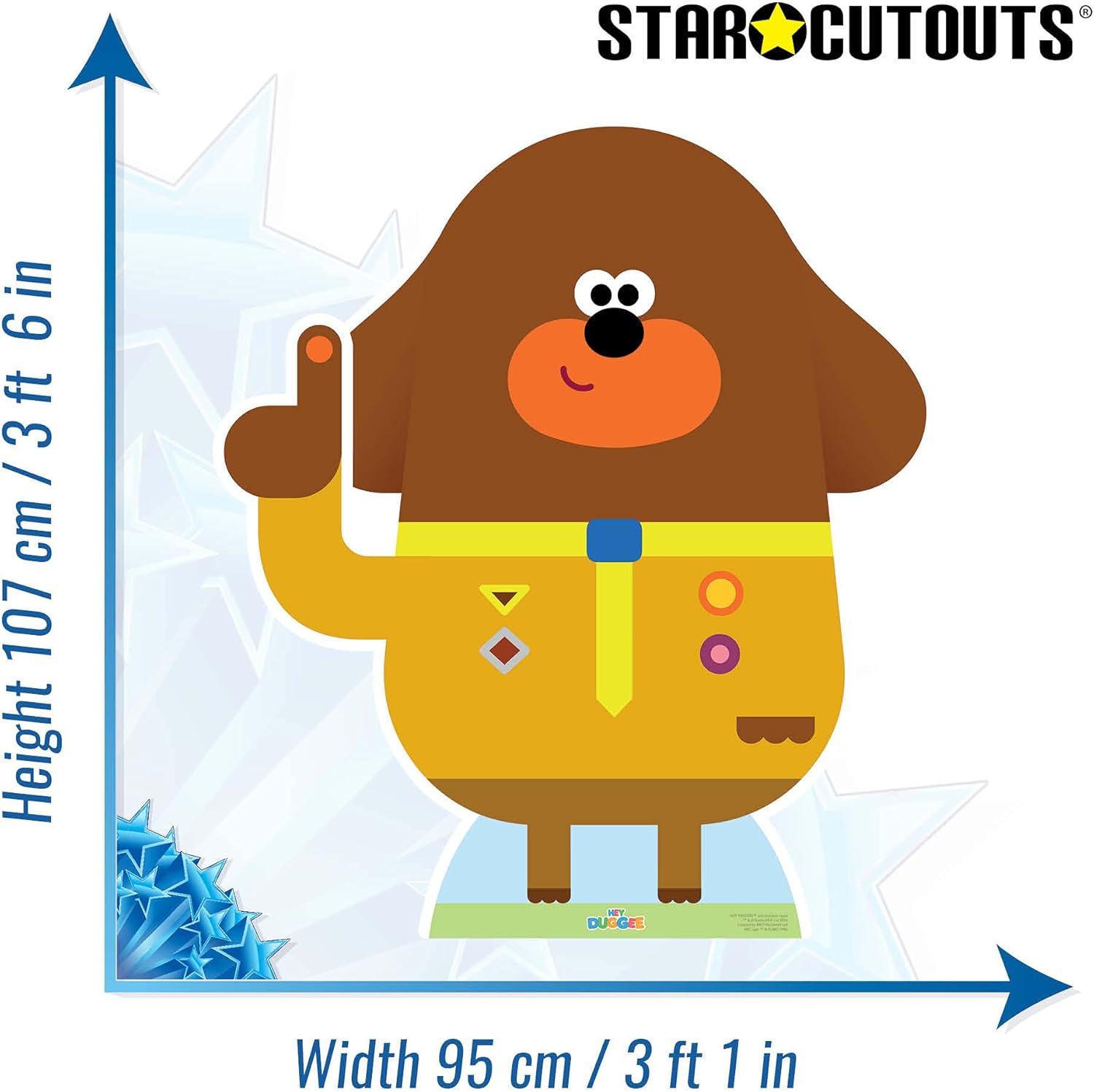 STAR CUTOUTS Hey Duggee Party Multi-Pack Giant Cardboard Cutout with Minis, Colour, 107 x 95 x 107 cm