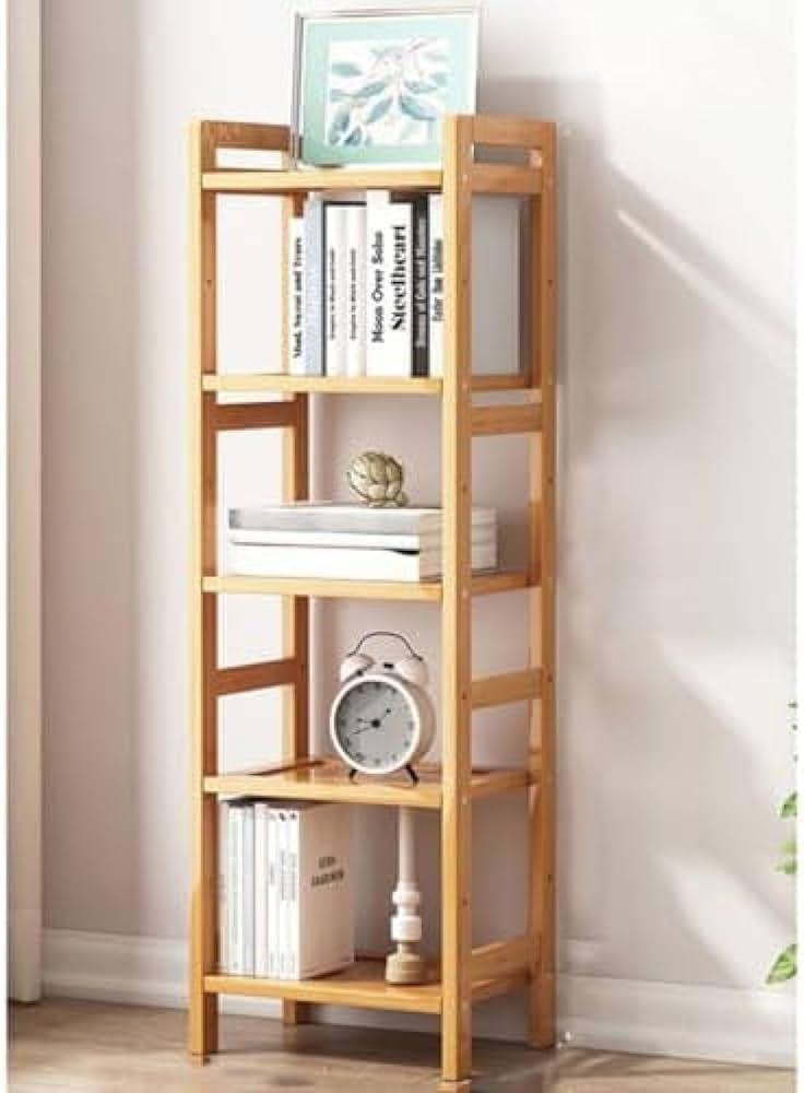 Amazon｜オープンシェルフ 多段 天然竹製 オープンラック 棚