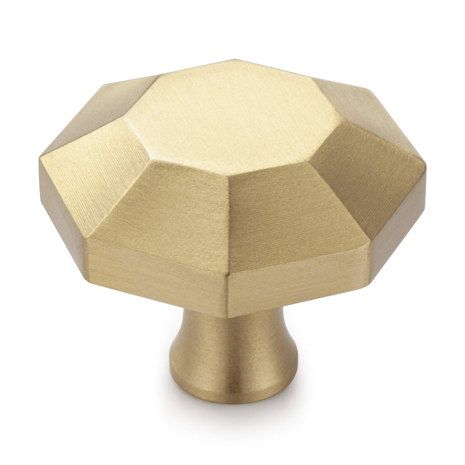 10PCS 1.3" Gold Octagon B Style Cabinet Knobs