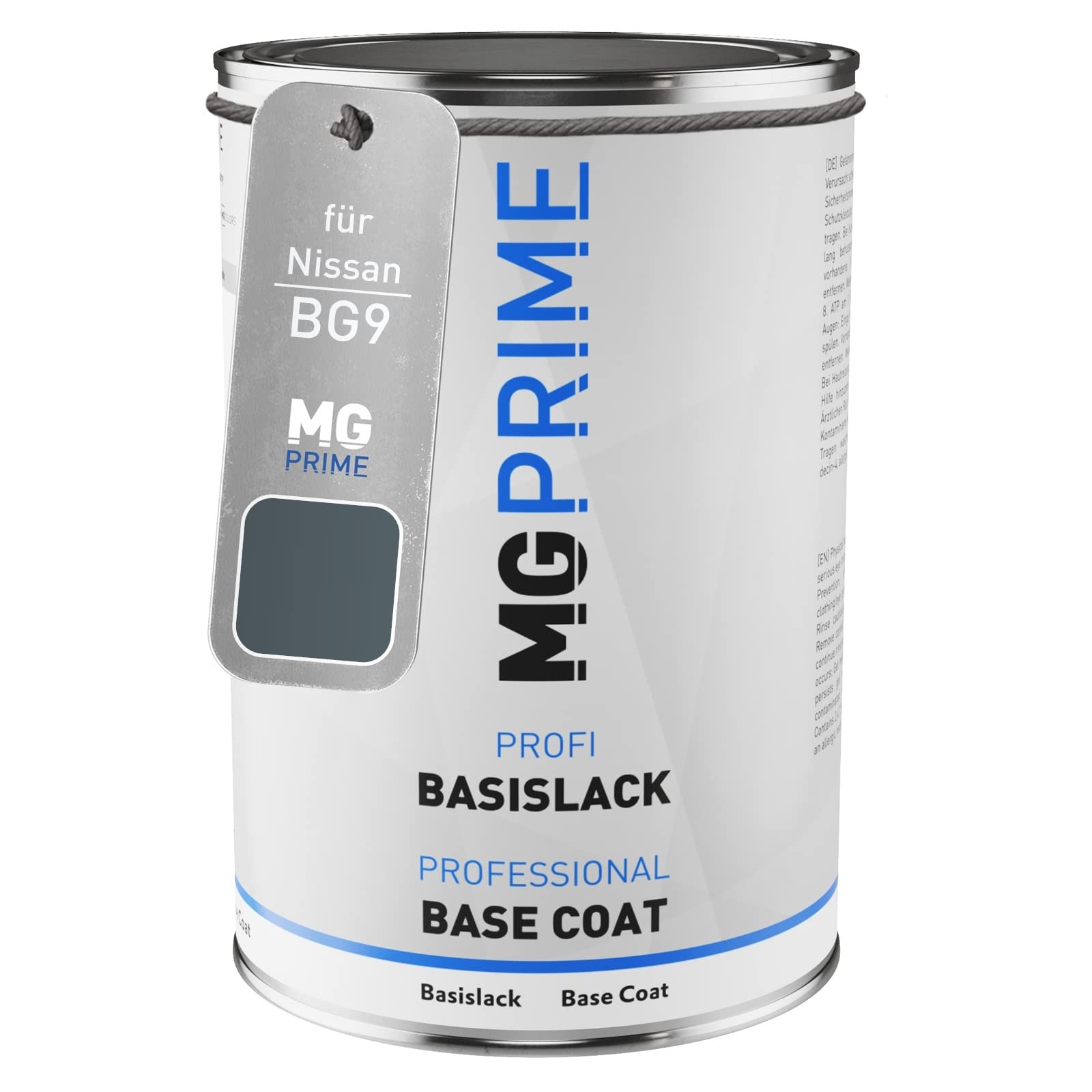 MG PRIME Car Paint Can ready-to-spray for Nissan BG9 Greyish Blue Metallic Base coat 1.0 litre 1000ml