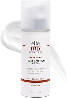 EltaMD UV Lotion SPF 30+ Full Body Sunscreen with Zinc Oxide, SPF Moisturizer Lotion and Broad-Spectrum Moisturizing Sunsc...