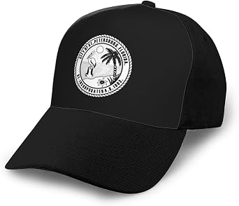 Adjustable Seal of St. Petersburg, Florida Baseball Cap for Men Women Baseball Hat Outdoor Casual Breathable Caps Trucker Hats Sun Hat Black