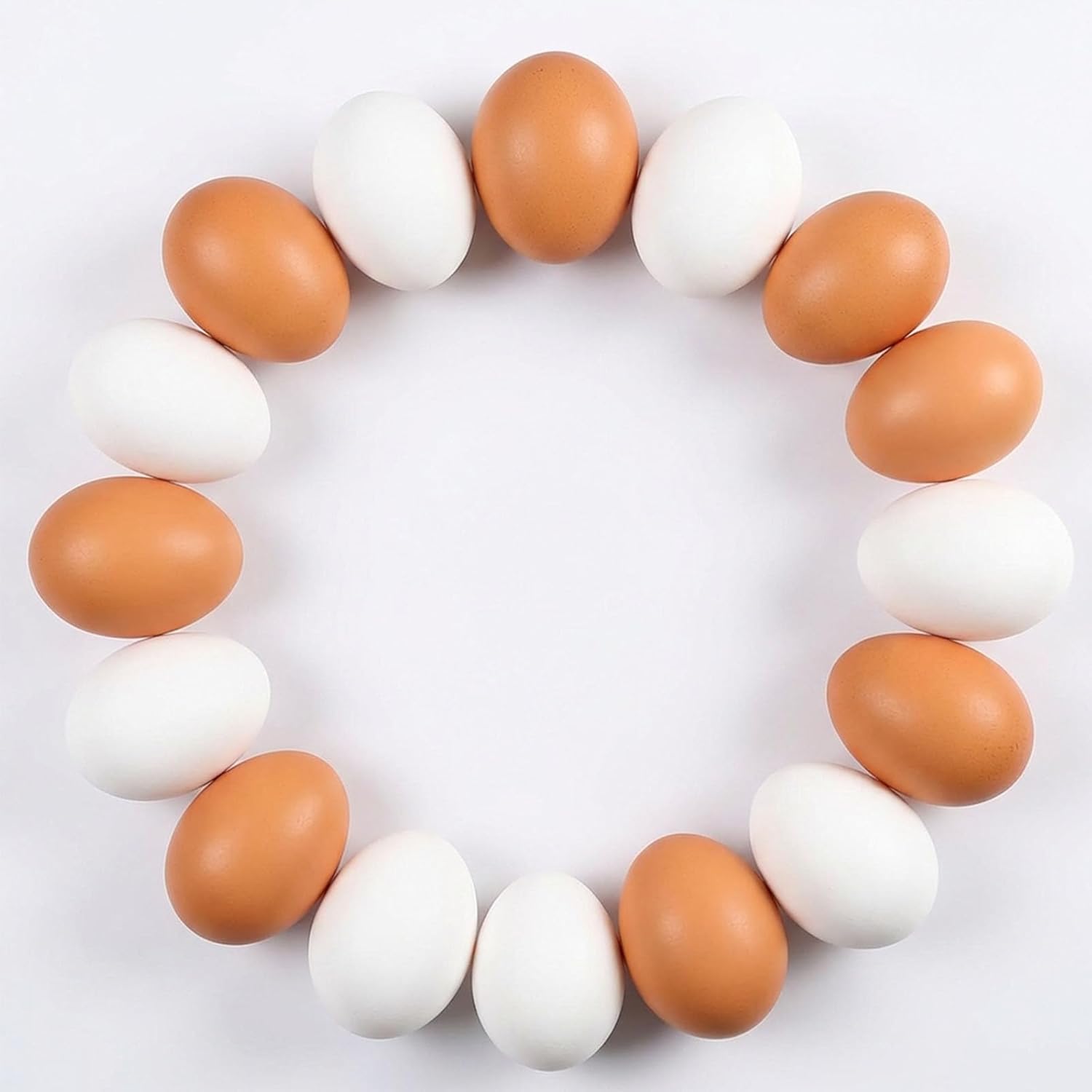 Wooden Fake Eggs Set – 17PCS for Nesting Boxes, Crafting, Pretend Play & Hen Training