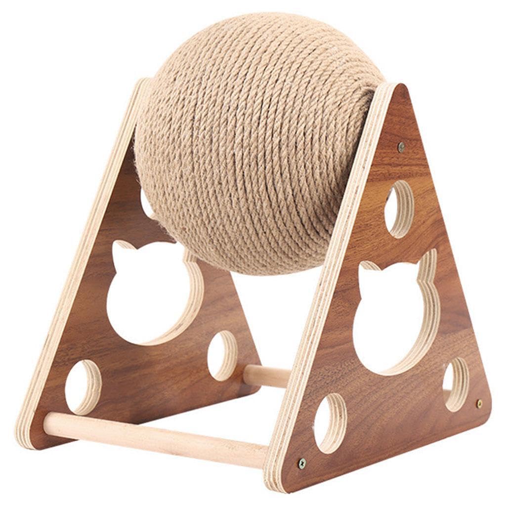 Tiragraffi pieghevole da parete in sisal per animali domestici, per criceti, realizzato con materiali atossici, garantisce un gioco sicuro per tutti i gatti. Tiragraffi