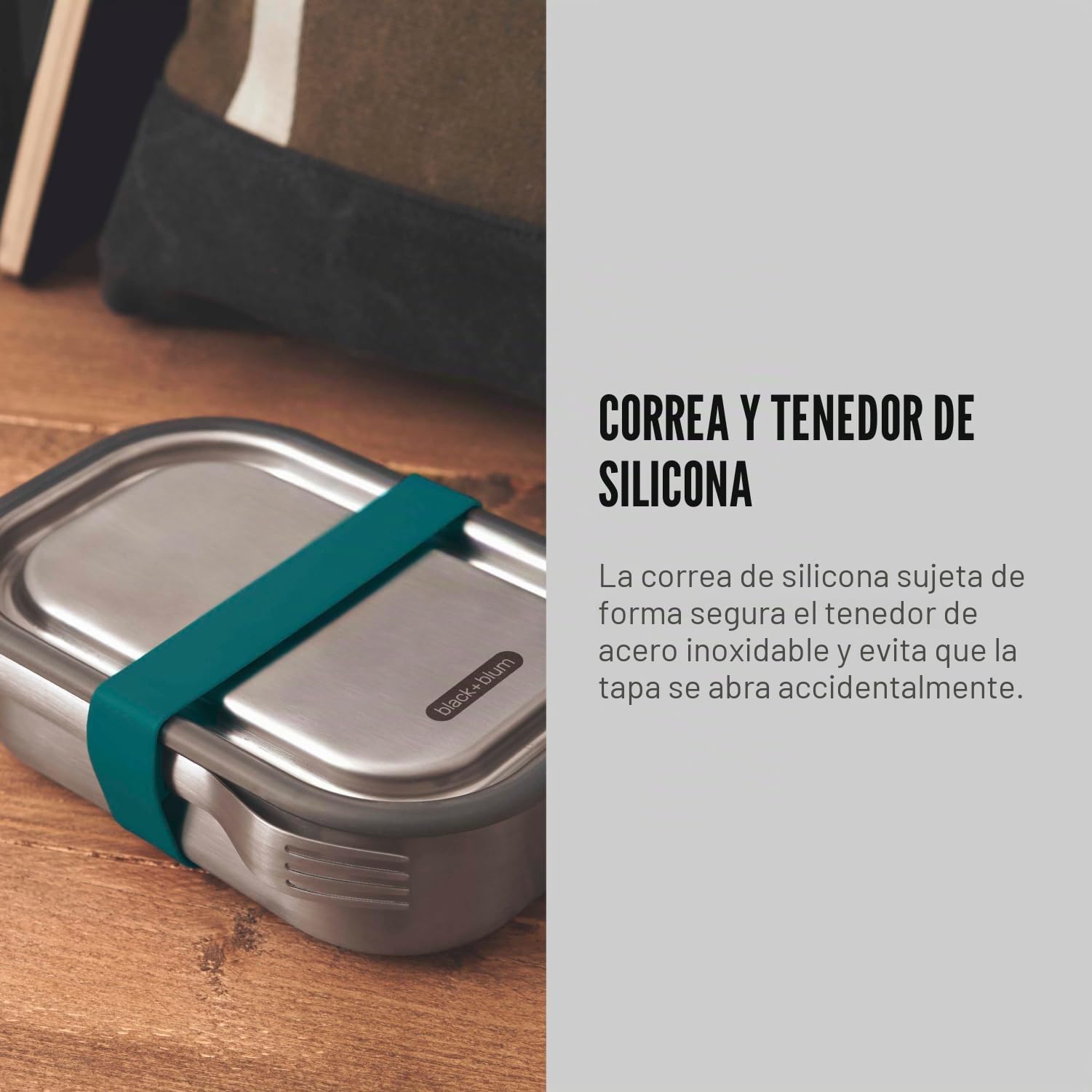 Black+Blum 895611 - Fiambrera de acero inoxidable con capacidad de 1000 ml, océano, 1000 ml