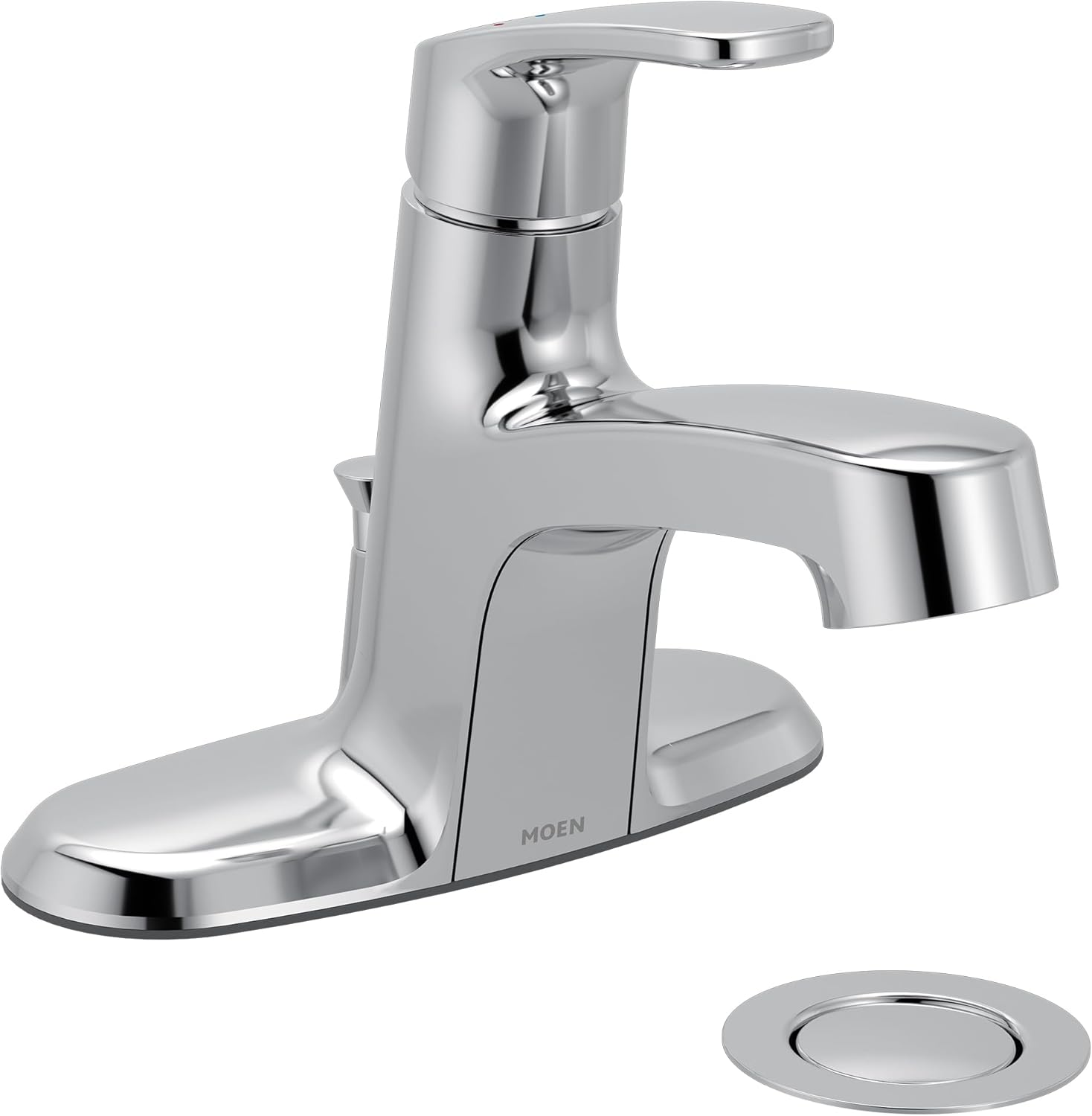 Moen Chateau Single Handle Centerset Bathroom Sink Faucet in Chrome