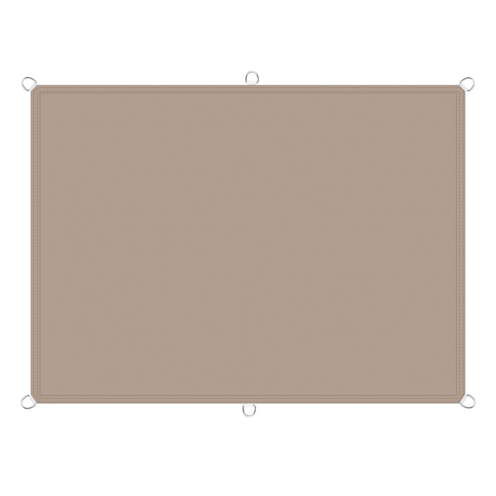 Toile ombrage auvent imperméable taupe pour pergola et repas en jardin