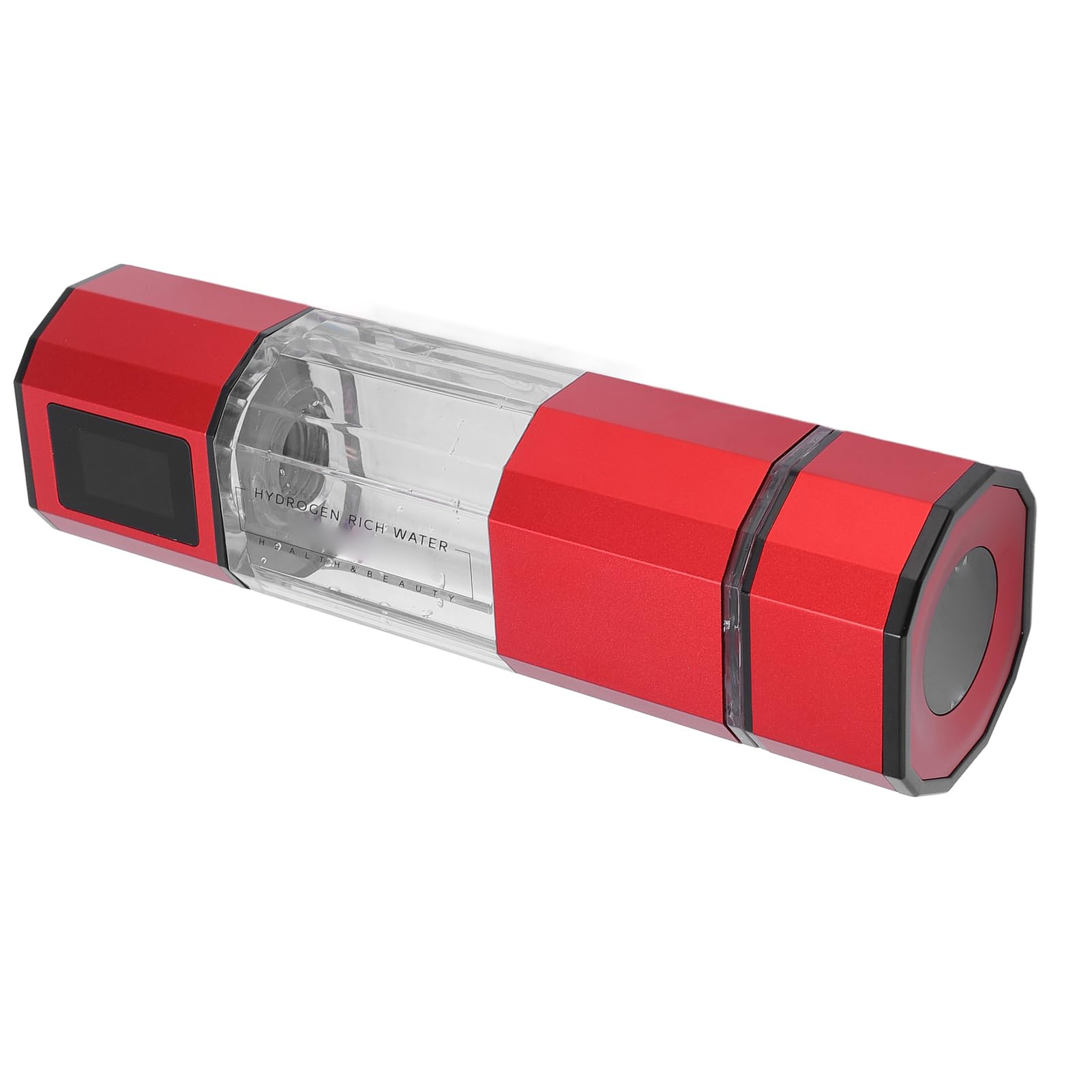 Jarra de agua de hidrógeno 5000PPB, lavado automático de contracorriente, botella de agua de hidrógeno portátil de 250 ml para viajes (rojo)