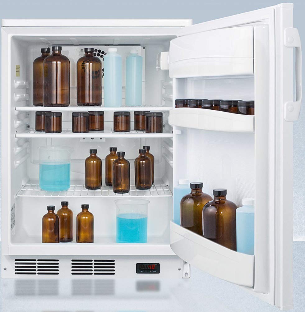 Accucold FF6LWPLUS2 24-Inch Wide All-Refrigerator - White; NIST Calibrated Temperature Display; Freestanding; Automatic Defrost; RHD (Right-Hand Door Swing); CARB Compliant on Fridge.com