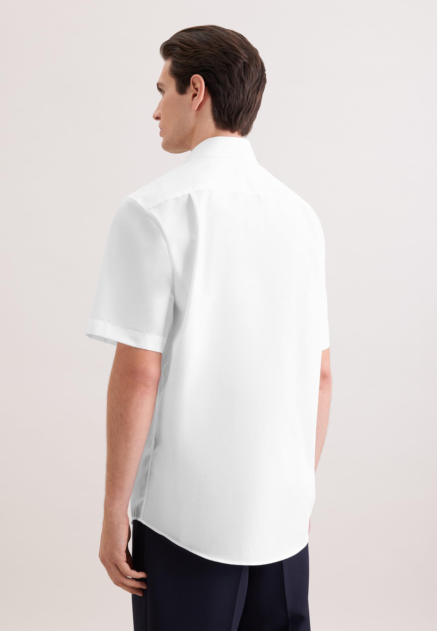 Seidensticker Camicia Business da Uomo - vestibilità Comoda - No Stiro - Collo Kent - Maniche Corte - 100% Cotone