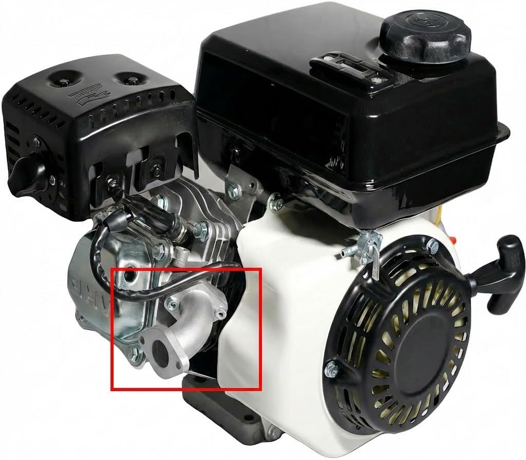 JMCHstore Performance Racing Intake Pipe Inlet Manifold For Coleman 196cc Mini bike Predator 212 Ghost 224cc Engine, KT196 Go kart, BT200X CT200U EX, Baja Warrior MB200, Honda GX160 GX200 Clone Engine