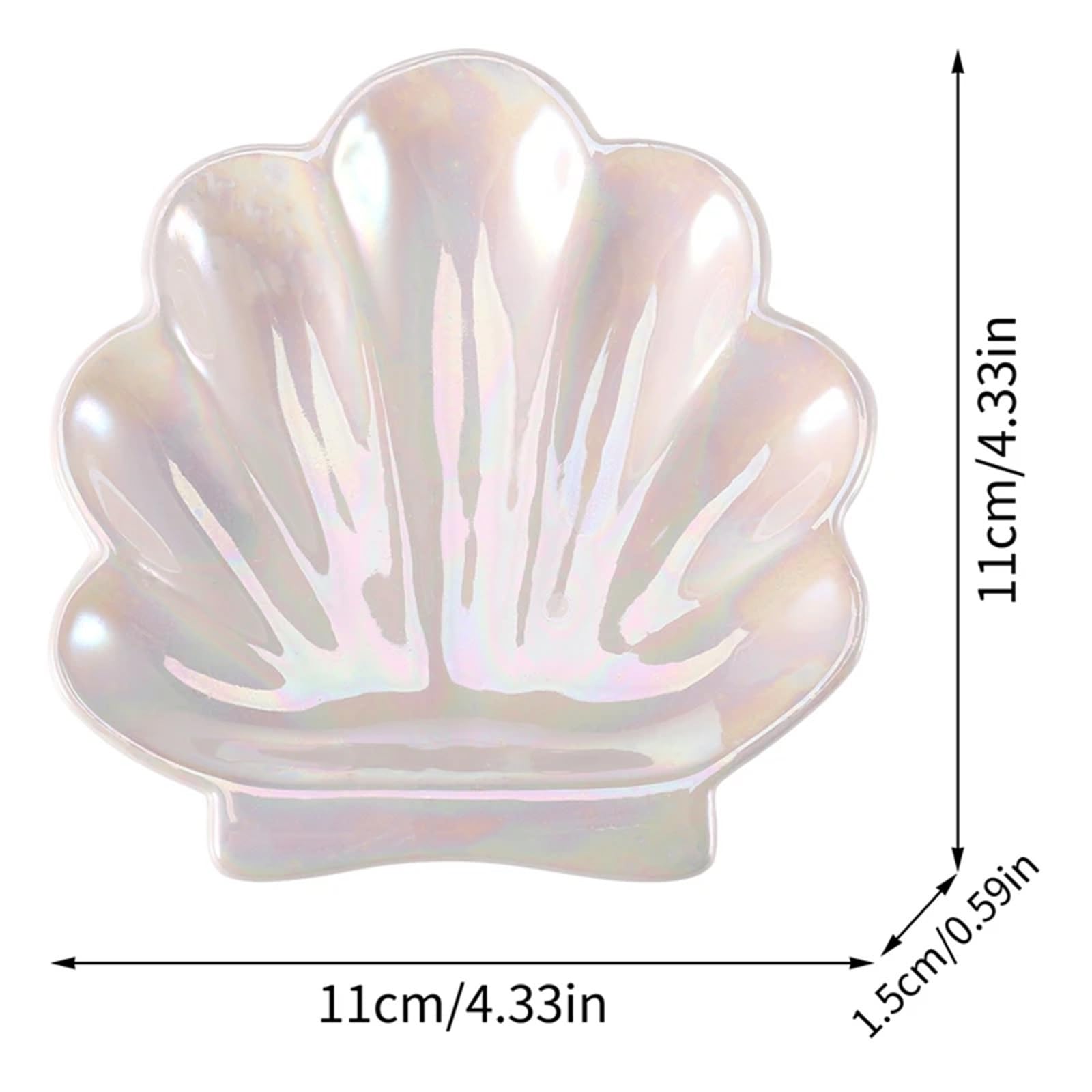 Schmuckschale Kreative Shell Form Keramik Platten Abendessen Steak Salat Tablett Schmuck Gericht Kleine Hand