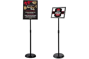Adjustable Pedestal Floor Sign Stand for Clear Advertising