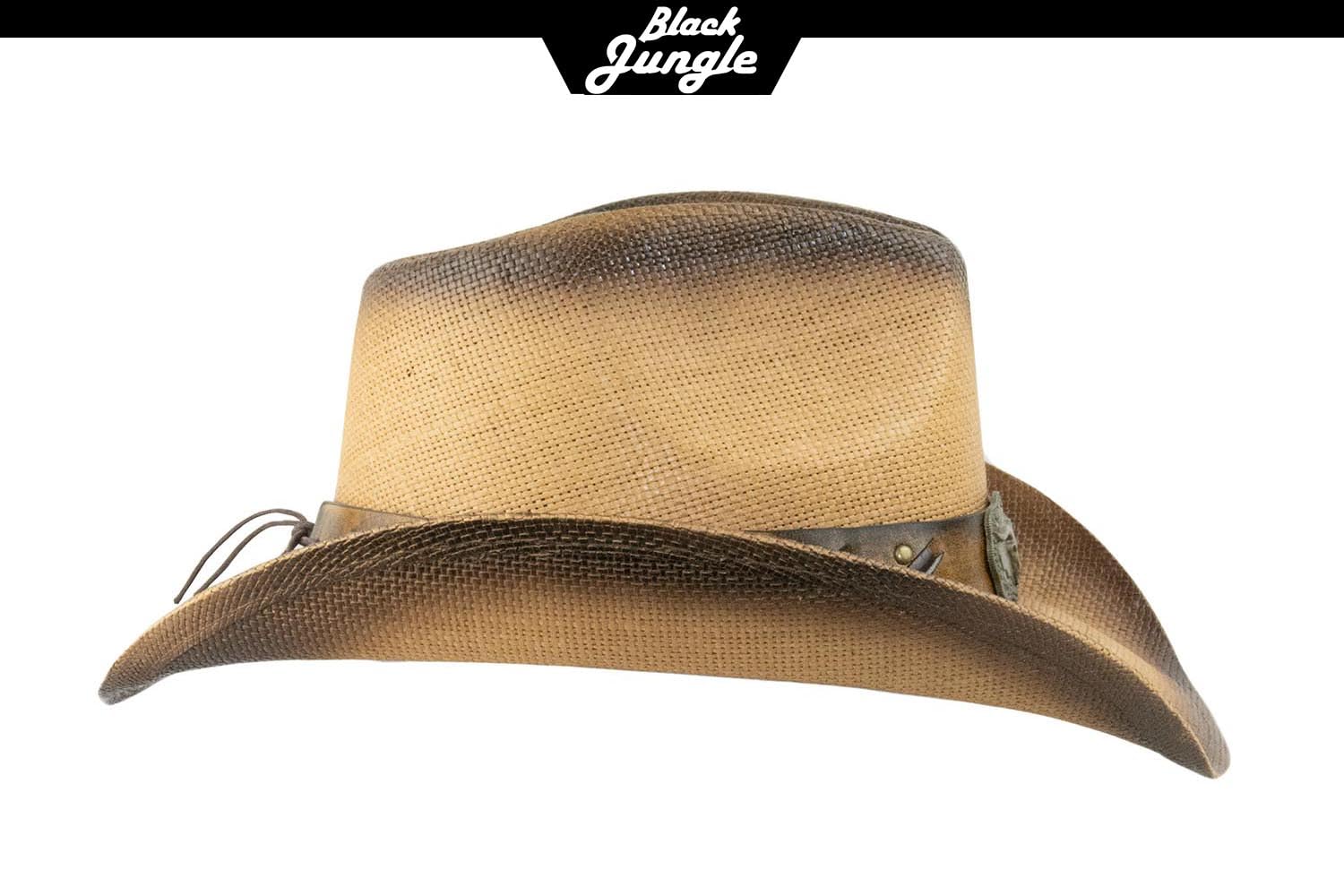 Black Jungle Tobago - Cappello estivo in paglia per attività all'aria aperta, per il tempo libero