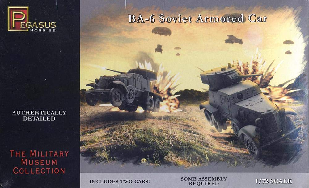 Pegasus PG7672 – BA 6 Armoured Car – 1: 72 Plastic Model Kit – 2 kits