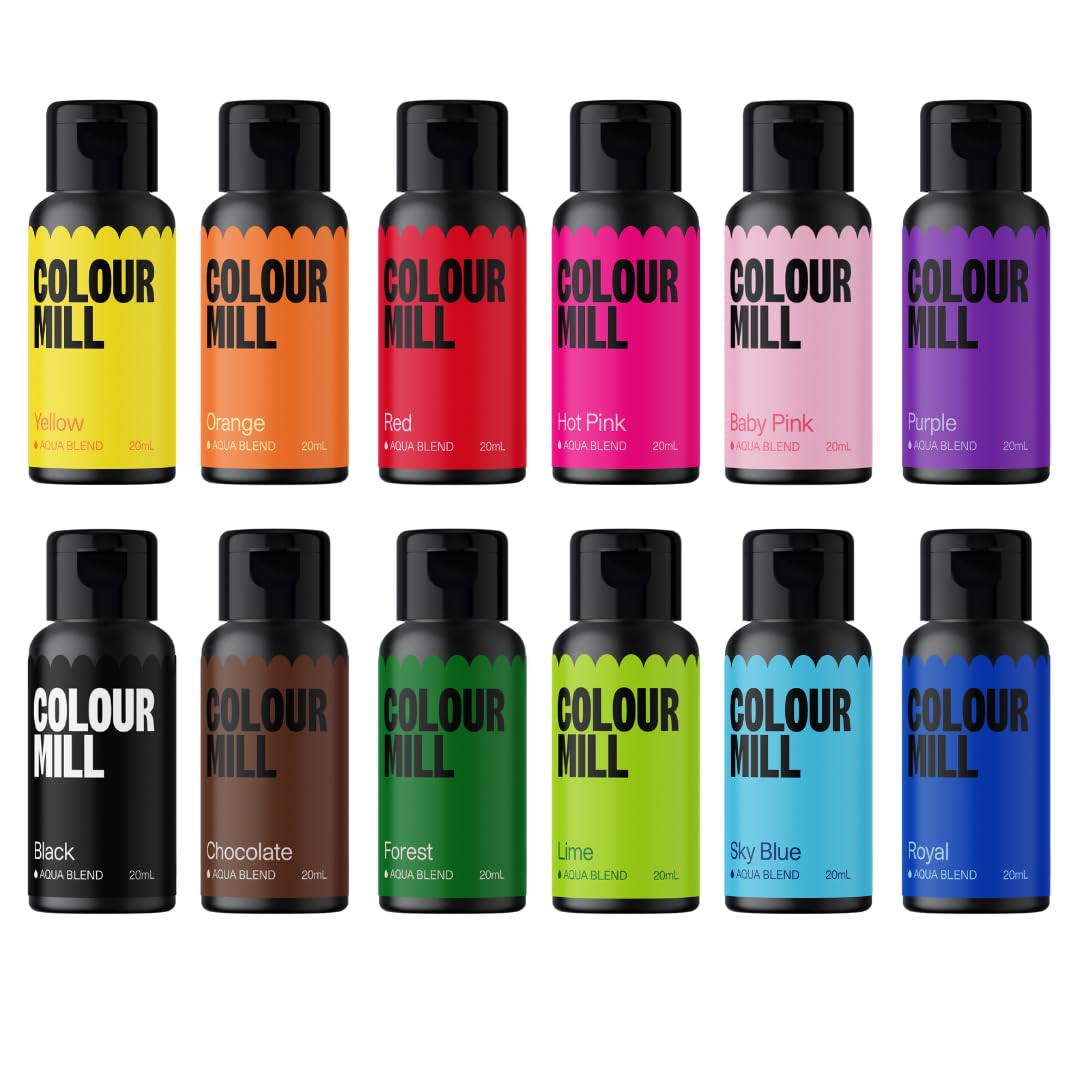 Colour Mill Oil-Based Food Dye Set, 20ml Each, 6 Colors: Baby Blue, Navy, Royal, Sky Blue, Teal, Tiffany - View #14