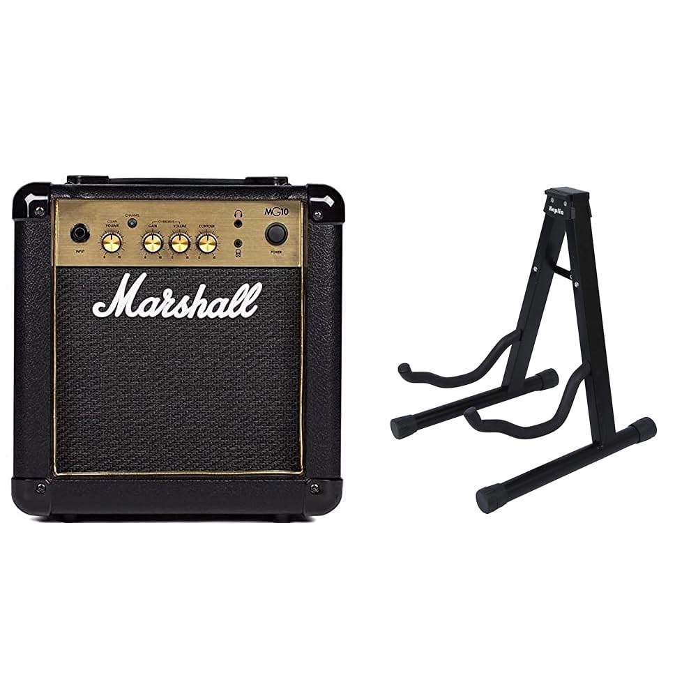 MG10G 10W Electric Guitar Combo Amplifier & KEPLIN Guitar Stand A Frame Foldable Universal Stand