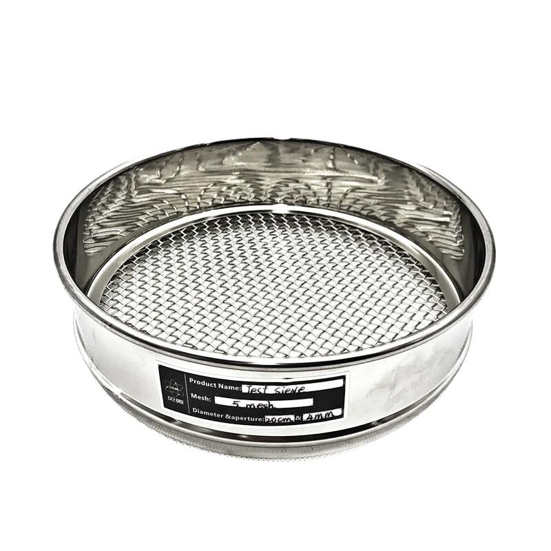 sprzęt laboratoryjny Laboratorium do pobierania próbek z tkanej siatki drucianej Standardowa średnica sita. 20cm(5 mesh 4 mm)