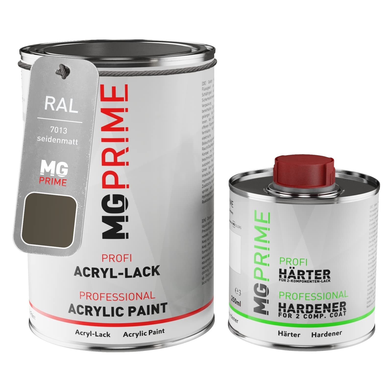 MG PRIME RAL 7013 Braungrau Spraydose – 400 Ml Seidenmatt, Schnelltrocknend, Perfekt Für Karosserie & Modellbau