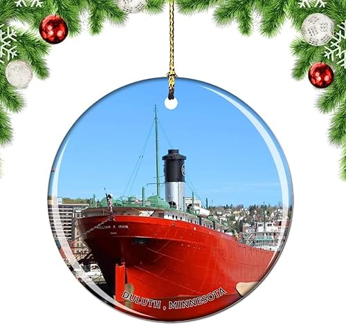 Miniatura 8 de Weekino Minnesota Duluth Cascada de Estados Unidos adorno para árbol de Navidad decoración colgante colgante colección de recuerdos de viaje de