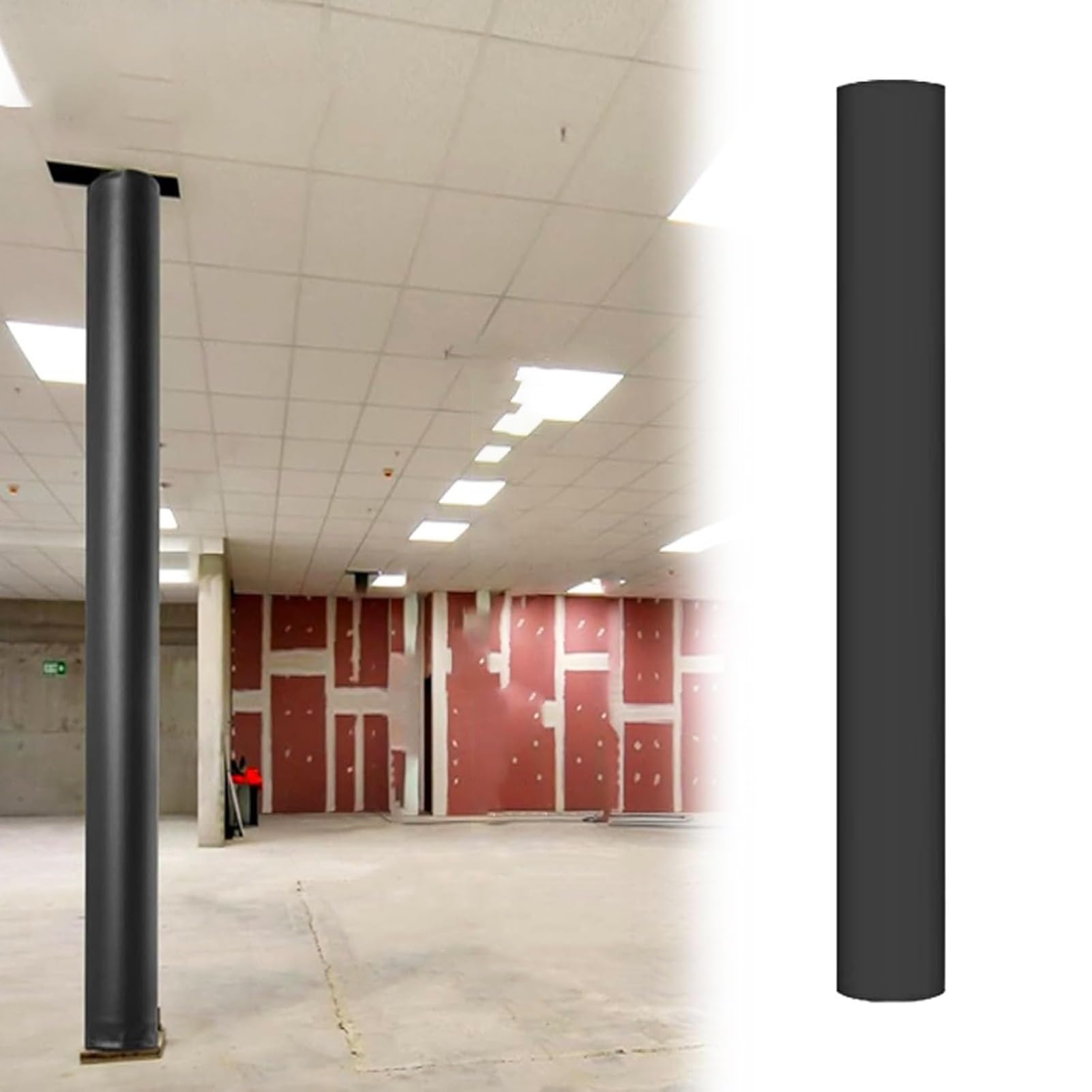 Waterproof Post Padding for Protection, Durable Cover for Basketball Hoops and Parking, Fits Basement Poles