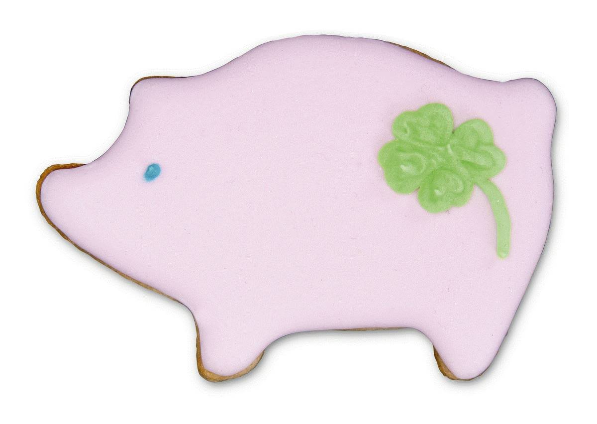 Staedter Scatola In Latta Per Biscotti A Forma Di Maiale - Argento, 4 Cm