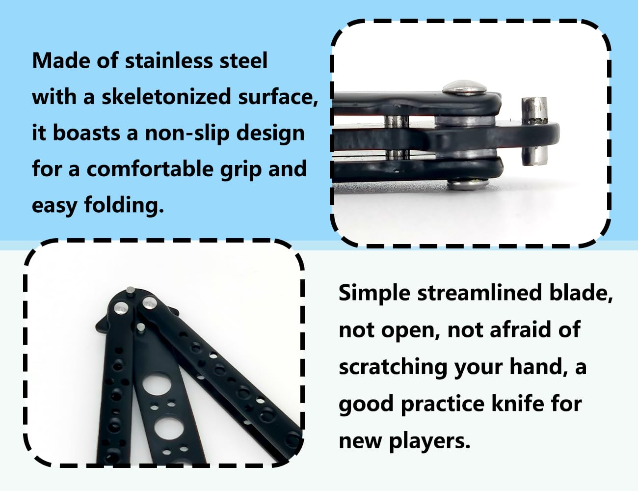 Saaf Butterfly Knife Trainer - Couteau D'Entraînement Papillon