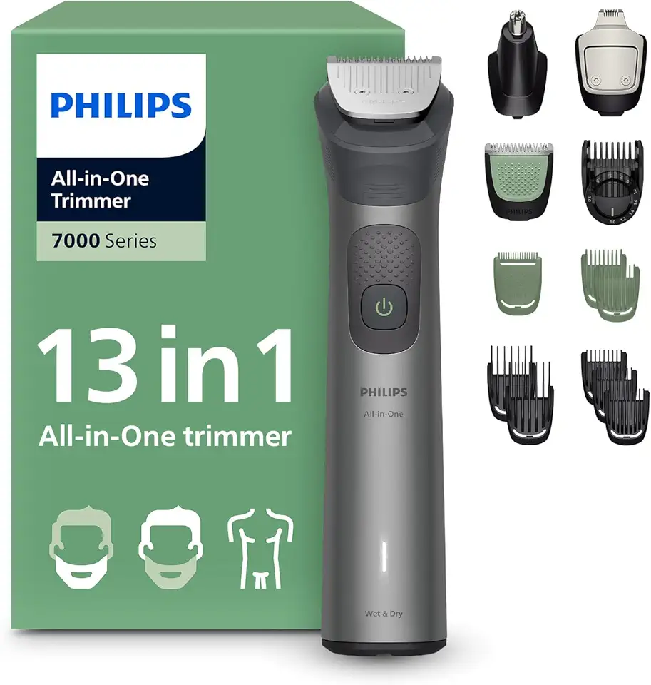 PHILIPS Aparador premium multigroom 13 em 1 para Rosto, Cabelo e Corpo - MG7922/15