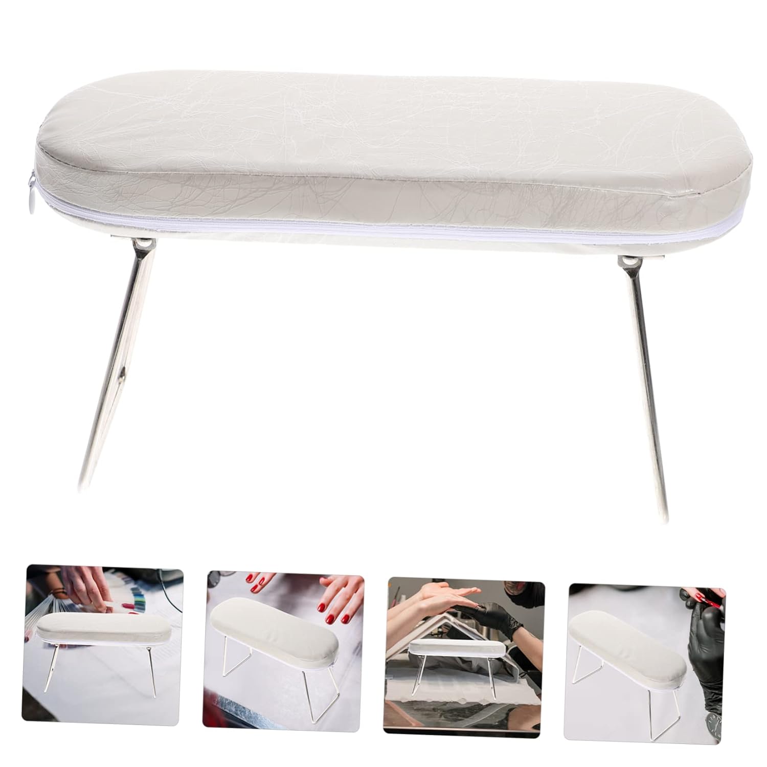 BESTYASH Manicure Hand Rest Pillow Cushion for Nail Art Tool for Nail Salons Home Use and Comfortable Practical Design Stripe Faux