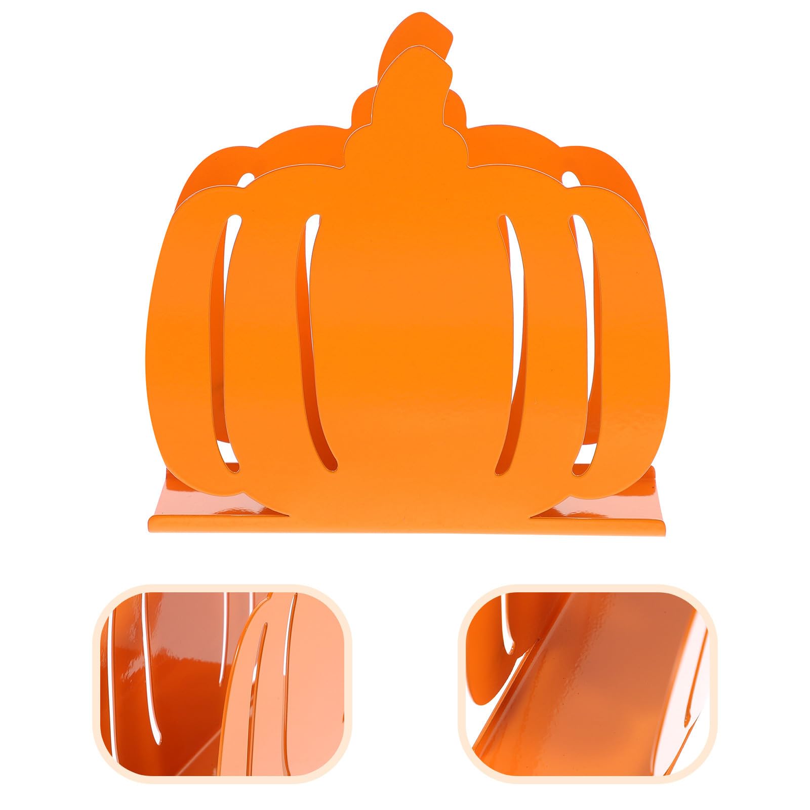 4 Piezas Servilletero de Hierro en Forma de Calabaza