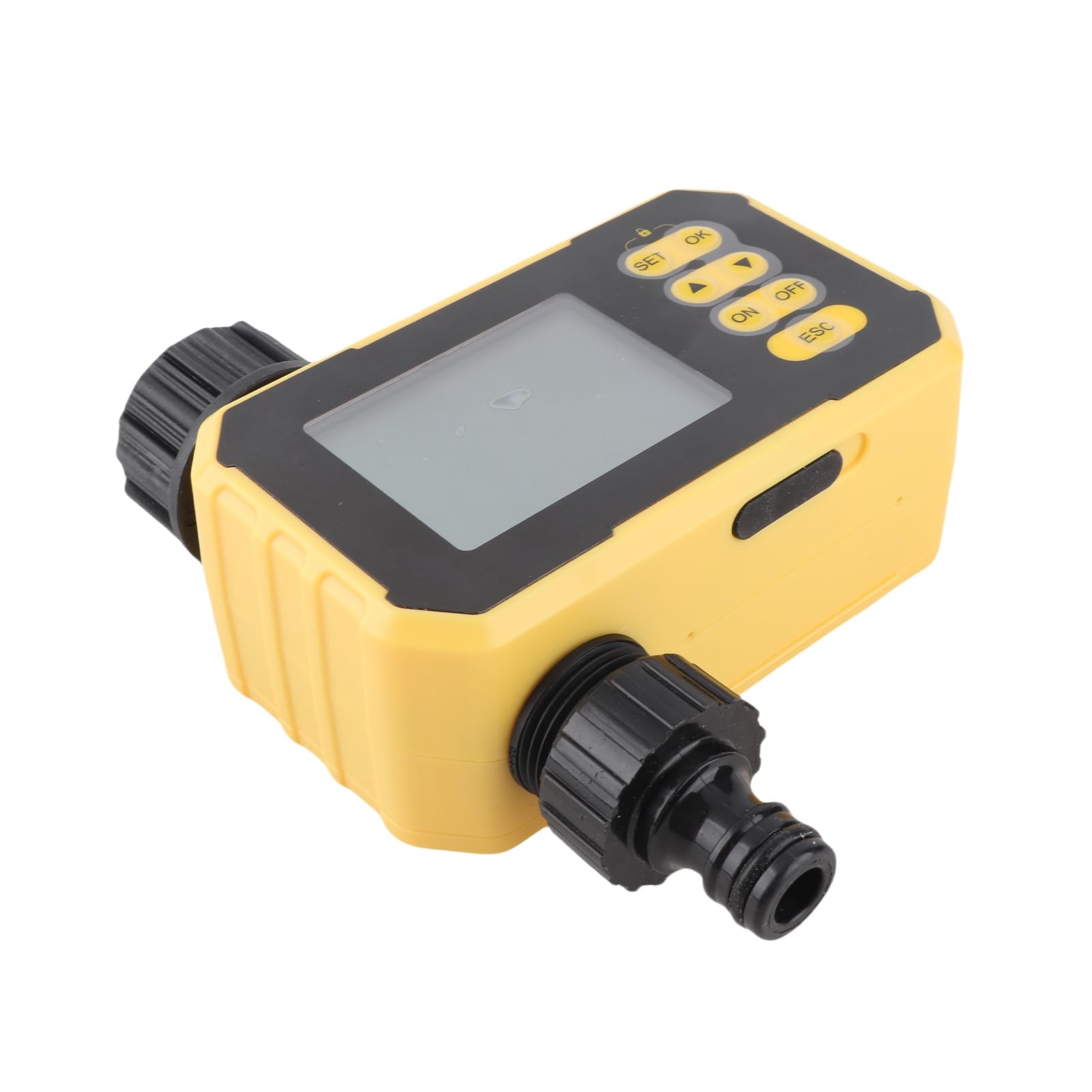 Timer per Irrigazione Automatico, Timer per Irrigazione con Sensore Pioggia, Alimentazione Solare, Design del Filtro Anti-intasamento, Adatto per Giardino con Balcone, Cavo di Tipo C