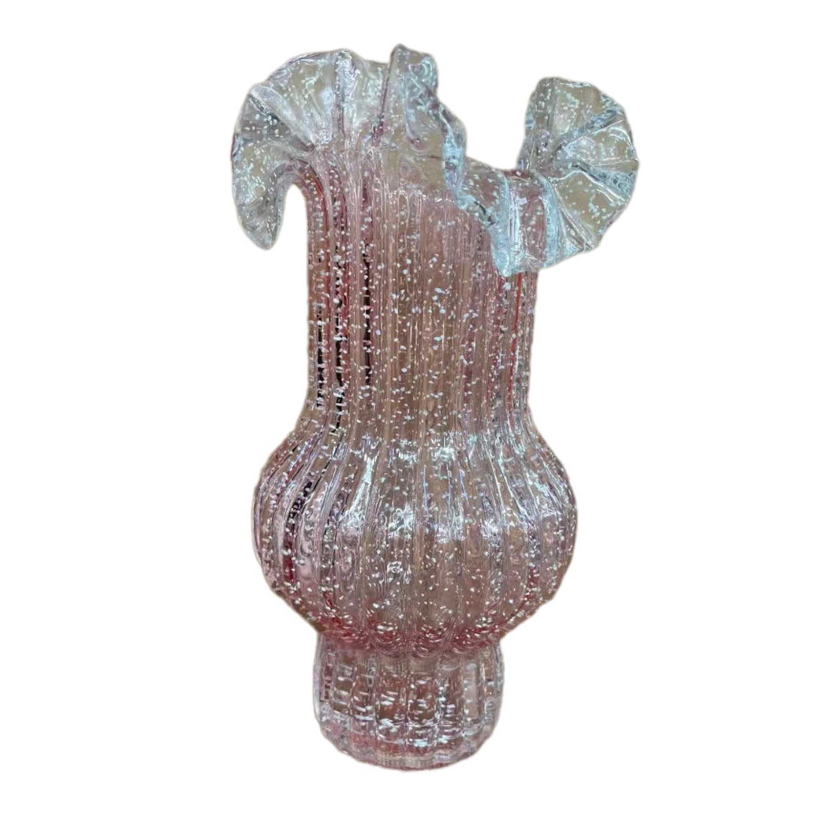 Glowing in Dark Glass Flower Vases Fluorescent Floral Arrangement for Hydroponic Plant and Decorative Centerpieces Glowing in Dark