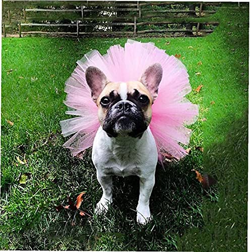 Onsinic 1pc Hundekleid Rosa Sommer Hund Tutu Nette Prinzessin Haustier-Katze-Kleid Tulle Weiches Kleid Für Kleintiere M