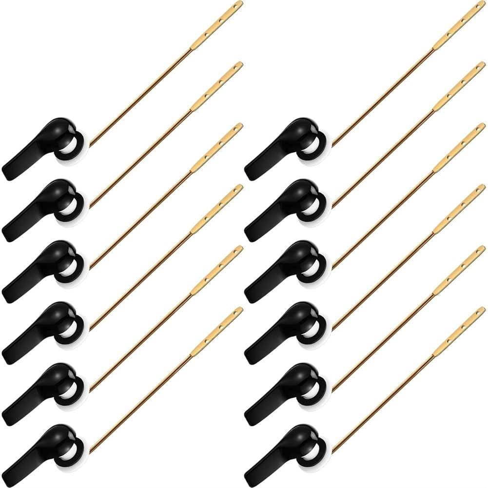 UDSKNV[KSL Brass Universal Toilet Flush Handle Lever Replacement, 12 Pieces Finish Kit for Most Toilets