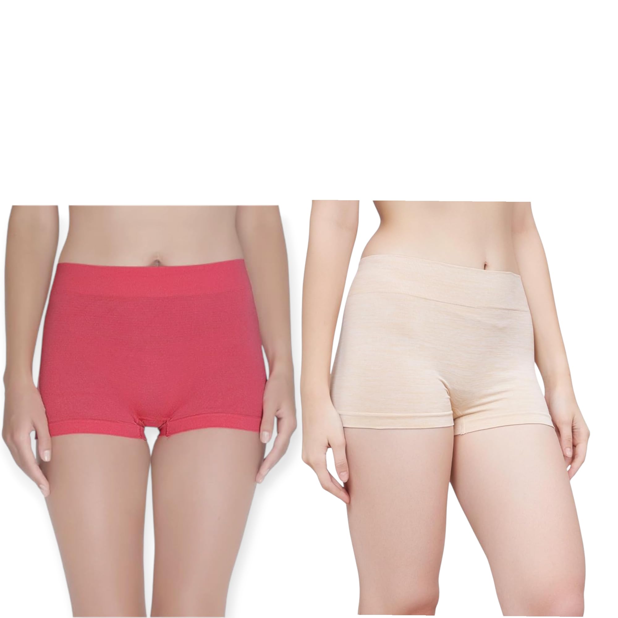 vyapak creation Women's High Coverage Boy Shorts Panties, Mid Waist Boyleg Style, Full Coverage Underwear Set-picture-33