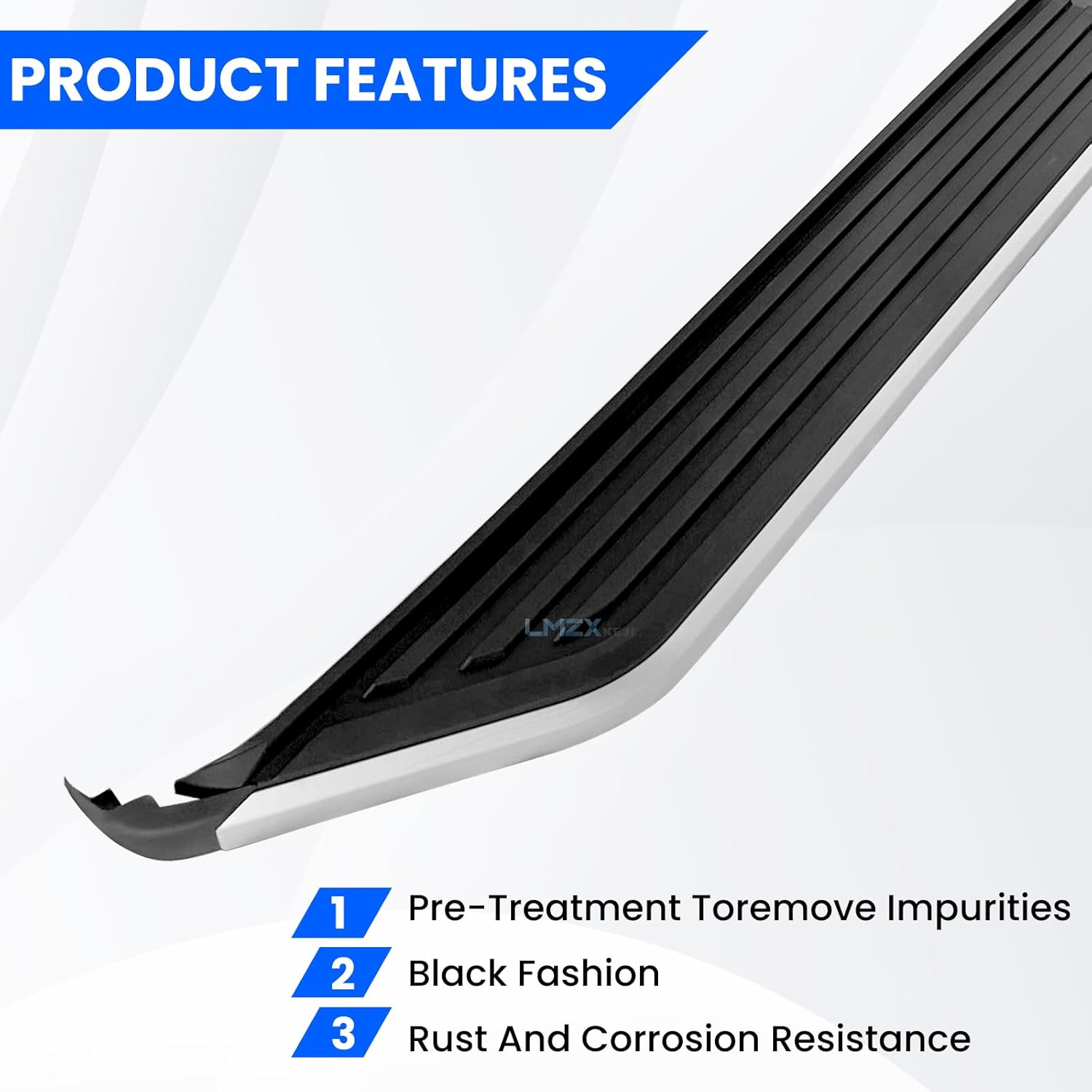 Running Boards Side Pedal Compatible with 2005-2009 Land Rover Discovery 3/LR3 Side Steps with Brackets,2PCS Right and Left Side Step Rail Removable Nerf Bars for 2010-2016 Land Rover Discovery 4/LR4
